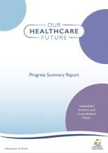 Our Healthcare Future progress summary reports thumbnail