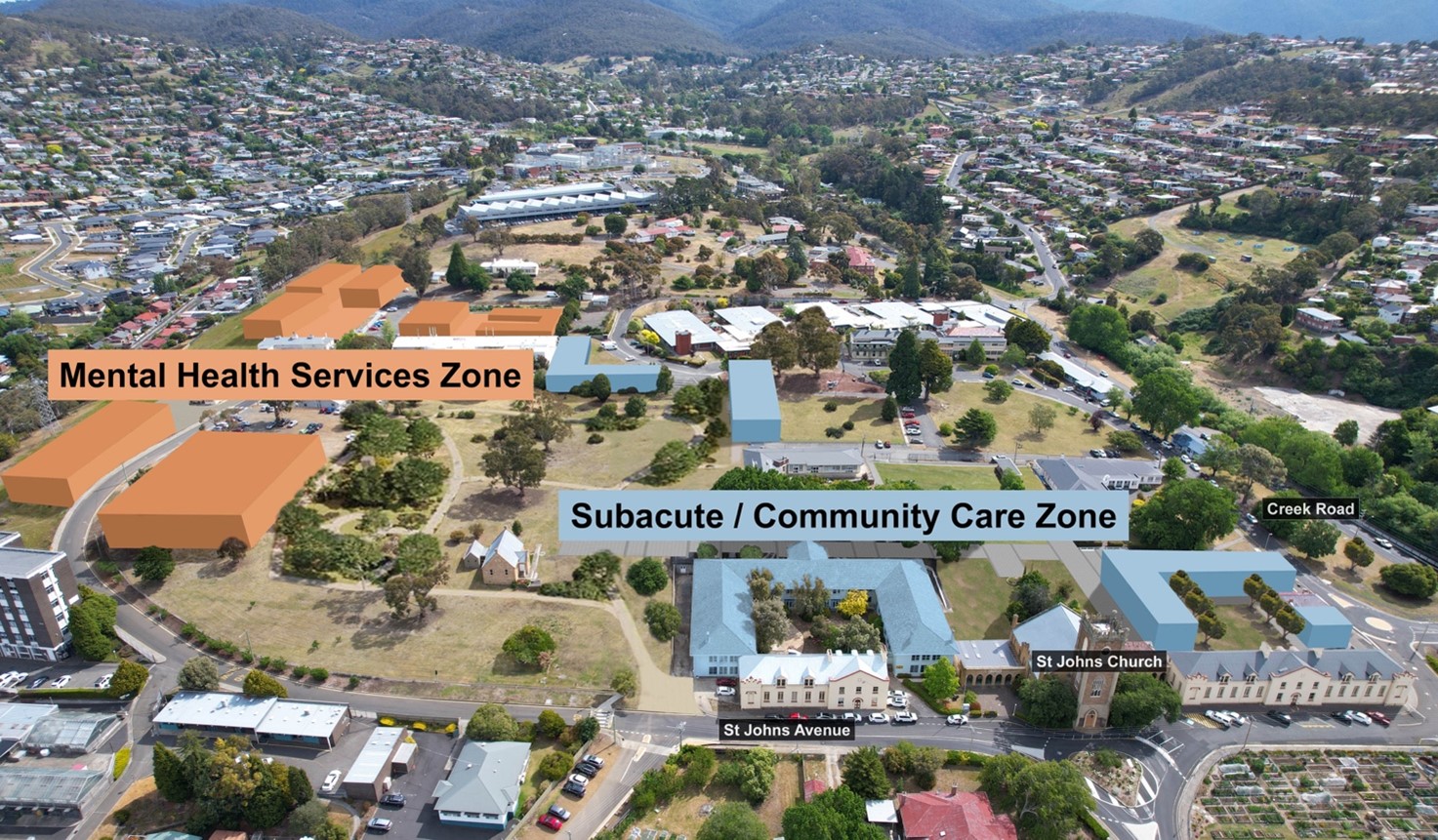 New Mental Health and Subacute Community Care Zones