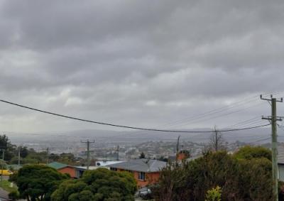 suburban stormy sky