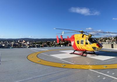 The new LGH Helipad has been officially opened.