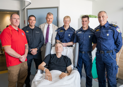 Lithuanian kayaker meets rescue team