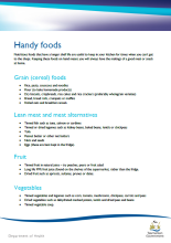 Handy foods