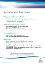 Increasing your fluid intake