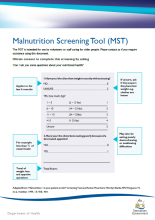 Malnutrition Screening Tool (MST)