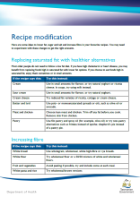 Recipe modification