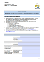 A thumbnail image of the form for nurse practitioners to use for authorisation to prescribe.