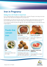 Thumbnail image of the Iron in pregnancy guide 