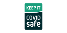 Keep it Covid Safe text in logo