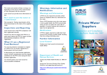 Thumbnail image of the Private water suppliers brochure