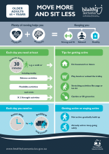 A thumbnail image of the poster for older adults with tips for how to move more and sit less.