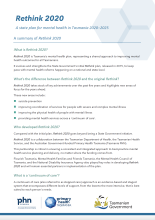 Thumbnail image of a summary fact sheet of the Rethink 2020 plan