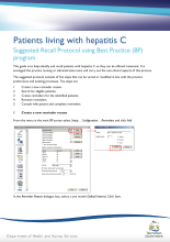 thumbnail image for the Recall protocal document for Best Practice