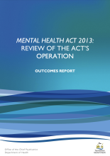 Thumbnail image of the Mental Health Act 2013: Review Outcomes report