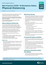 Best Practice COVID-19 Workplace Safety: Physical Distancing thumbnail