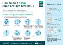 How to do a nasal rapid antigen test (RAT) infographic thumbnail