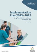 Cover page of the implementation plan 2023-2025