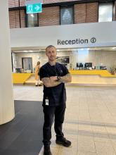 Royal Hobart Hospital Emergency Department Support Officer Tony Brown.