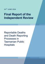 Thumbnail Reportable Deaths and Death Reporting