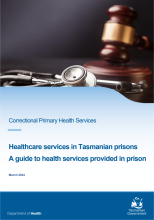 Thumbnail image of guide for Healthcare in Tasmanian prisons.