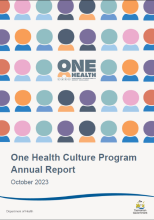 One Health Culture Program Annual Report Image