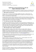 Thumbnail image of the first page of the Right to information application form