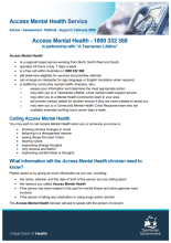 Thumbnail Access Mental Health