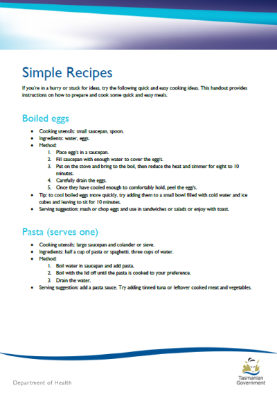 simple-recipes-tasmanian-department-of-health