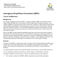 Thumbnail image of the IDPC terms of reference document.