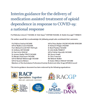 Thumbnail image of the Interim guidance for the delivery of medication assisted treatment of opioid dependence in response to COVID-19 document
