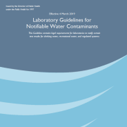 Thumbnail image of  the Laboratory Guidelines for Notifiable Water Contaminants document