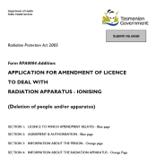 Thumbnail image of the RPA0004 Application for Amendment Deletion