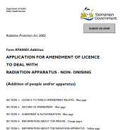 Thumbnail image of the RPA0005 Application for Amendment Addition