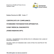 Thumbnail image of RPA0306 Standard of Compliance X-ray Medical Diagnostic Fixed Radioscopy form