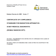 Thumbnail image of RPA0310 Standard of Compliance X-ray Medical Diagnostic Mobile Radioscopy form