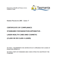 Thumbnail image of RPA0323 Standard for Compliance Laser Health Care and Cosmetic form