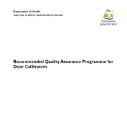 Thumbnail image of the Recommended Quality Assurance Programme for Dose Calibrators document