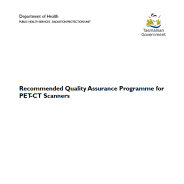 Thumbnail image of the Recommended Quality Assurance Programme for PET-CT Scanners document
