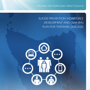 Thumbnail image of the suicide prevention workforce training plan 2016-2020 document.