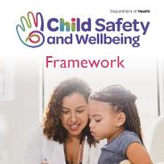 Cover page of the Child Safety and Wellbeing Framework 