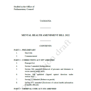 Mental Health Act Consultation Amendment Bill 2022 thumbnail image