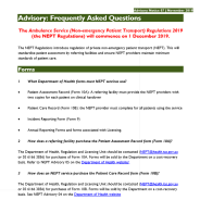 Thumbnail for Advisory 07: Frequently Asked Questions on Commencement of Regulations (for all)