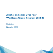 Alcohol and other drug peer workforce grants program 2022-23 thumbnail