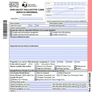 Thumbnail specialist palliative care service referral form