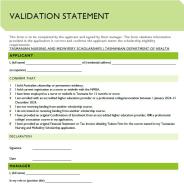 Thumbnail validation statement