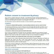 Thumbnail consumer consent and handout