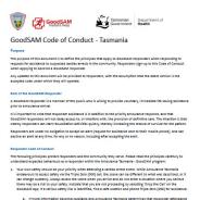 Thumbnail GoodSAM Code of Conduct
