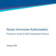 Thumbnail nurse immuniser authorisation Practicum Guide and Skills Assessment Record