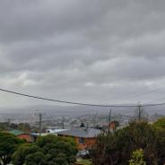 suburban stormy sky