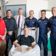 Lithuanian kayaker meets rescue team